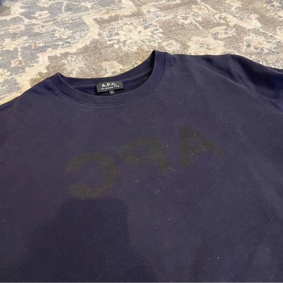 A.P.C. Men's Navy Sweater - Picture 2 of 5